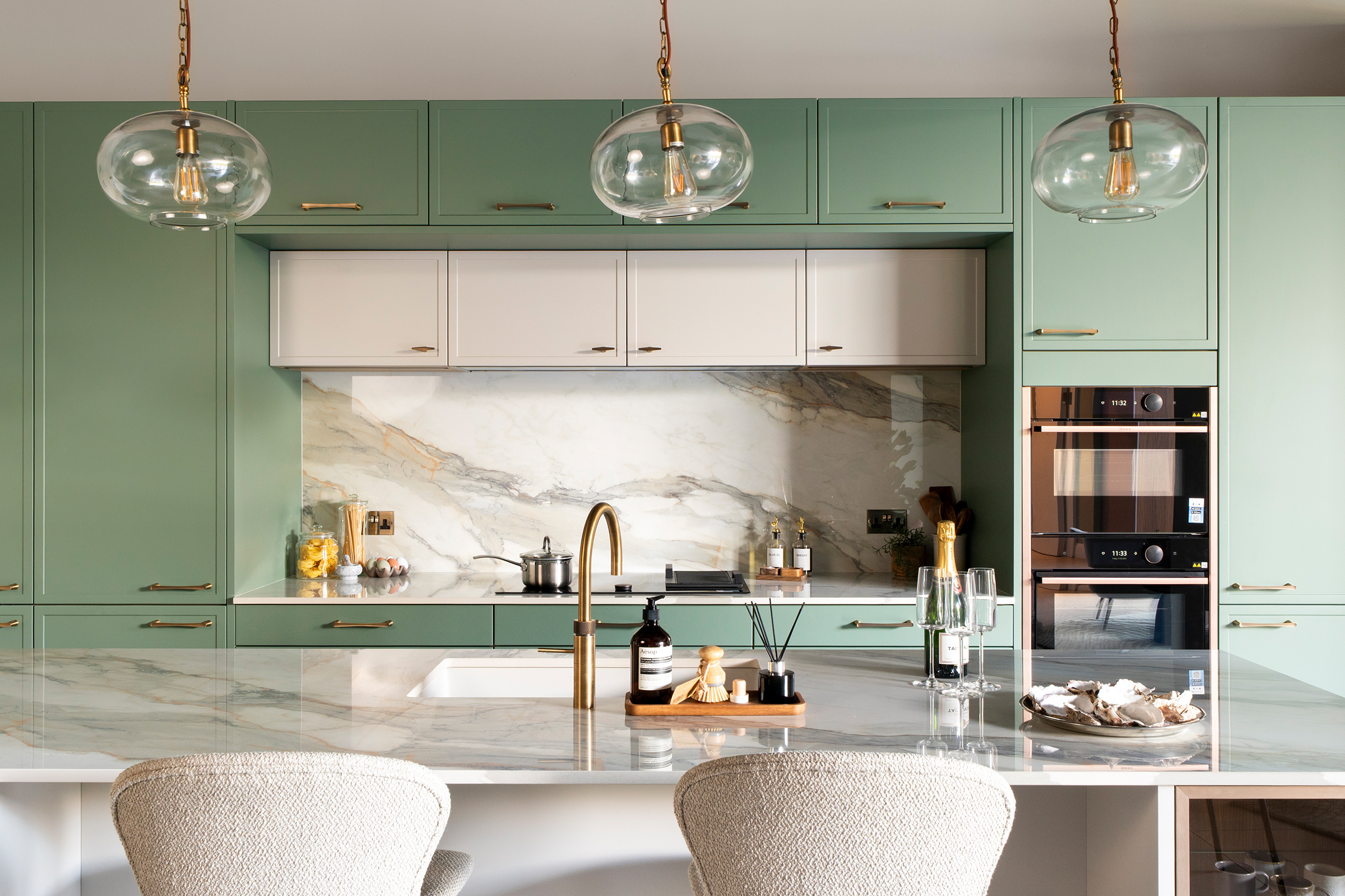 Trade kitchen display by KCA new 2025 kitchen design for builders interior designers Berkshire