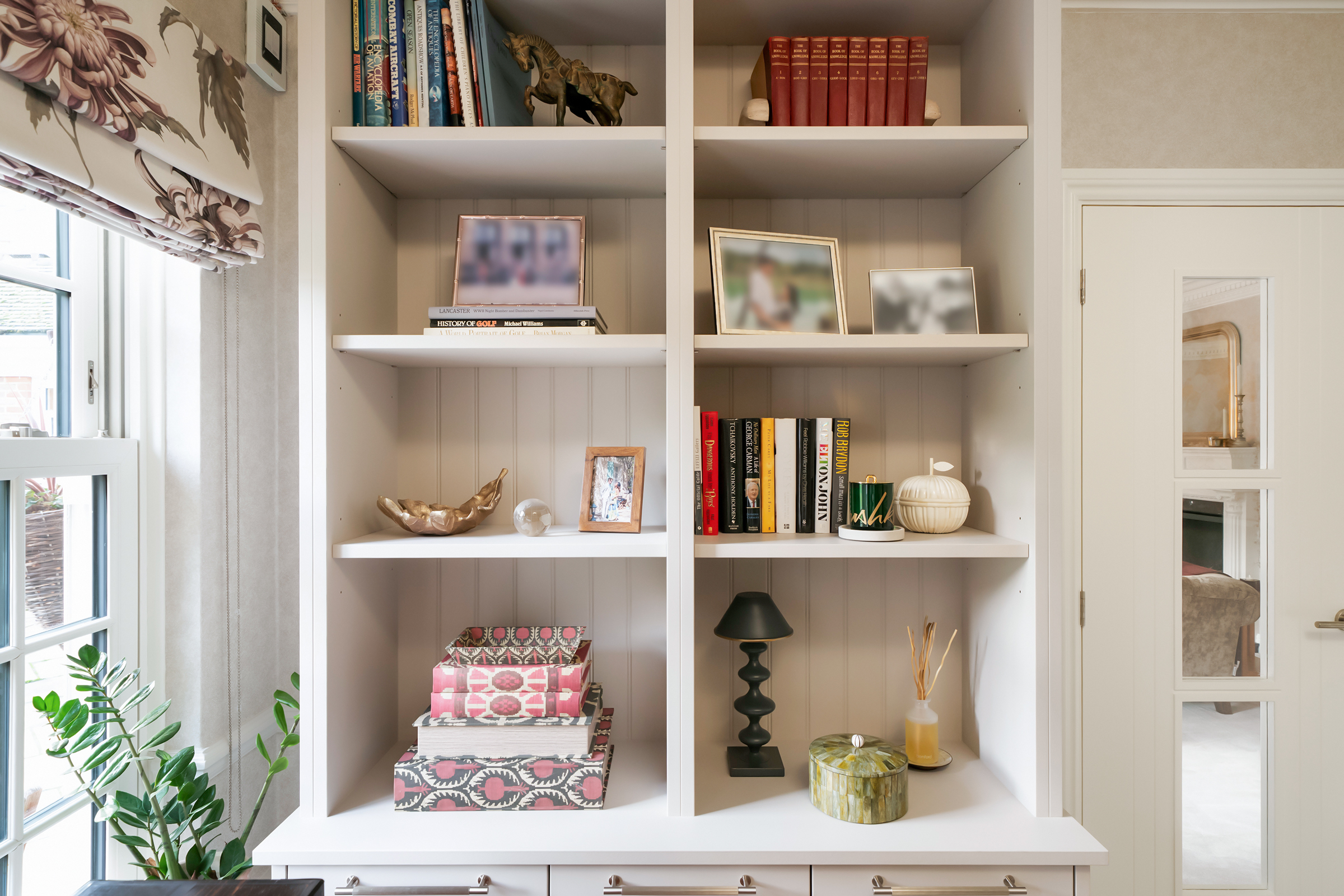 Fitted furniture for study space in a Berkshire home.