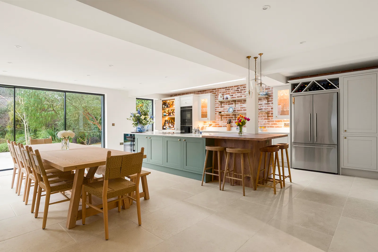 Classic Shaker Kitchen with Blue Island Surrey
